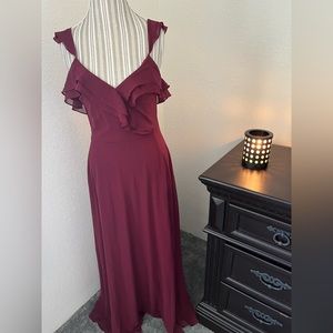 Red formal dress